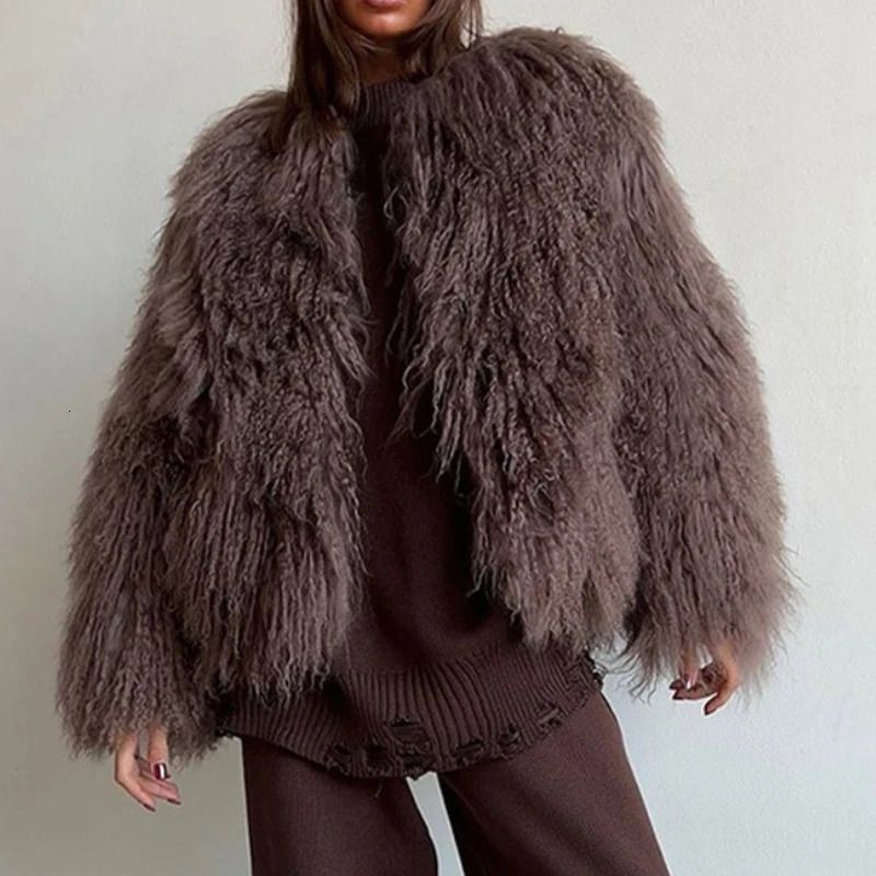 Women Faux Fur Coats Jackets Short Coat Thick Warm Full Sleeve Y2k Streetwear Elegant Jacket Work Outerwear Autumn Winter 251028
