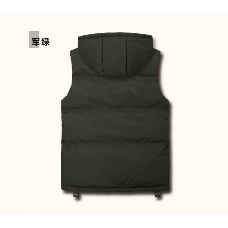Men Multi Pocket Stand Up Collar Vest Mens Outdoor Trend Brand Vests Men Hooded Zipper Vests Pure Color Windproof Mens Vests W251029