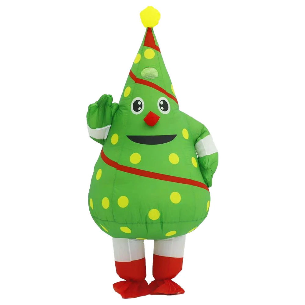 Christmas Tree Inflatable Costume Adult Character Cosplay Halloween Party Event Mascot Set 251028