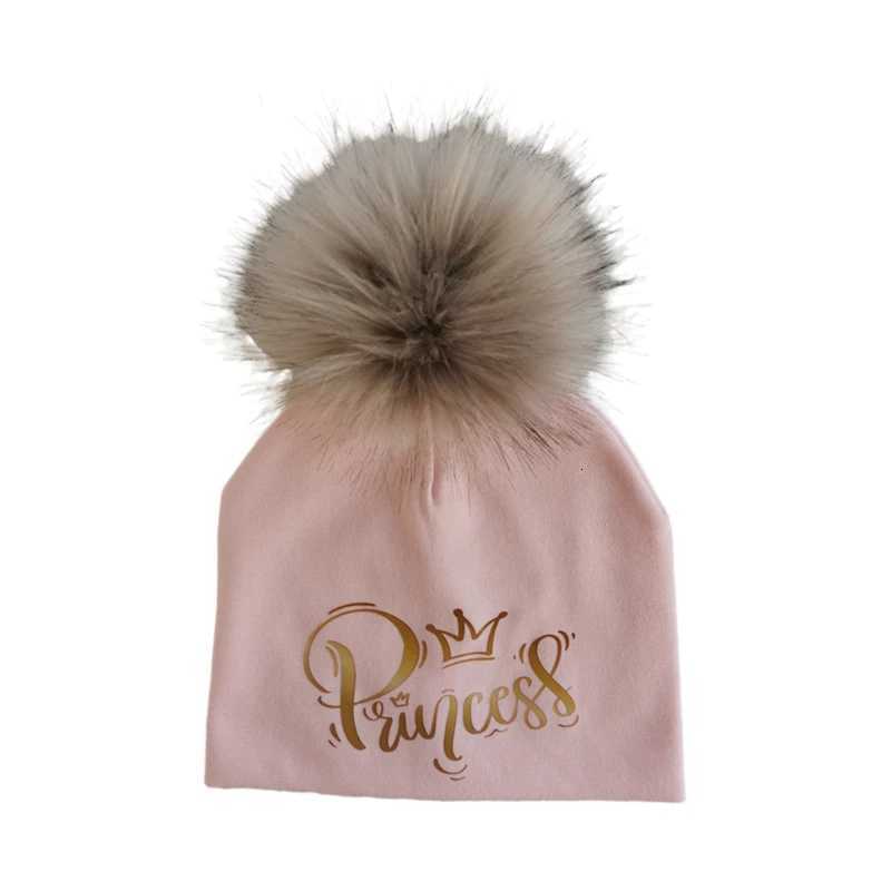 newborn toddlers fashion golden princess prince letter crown infant baby bucket pompom hat for girls boys cap for baby kid child251028