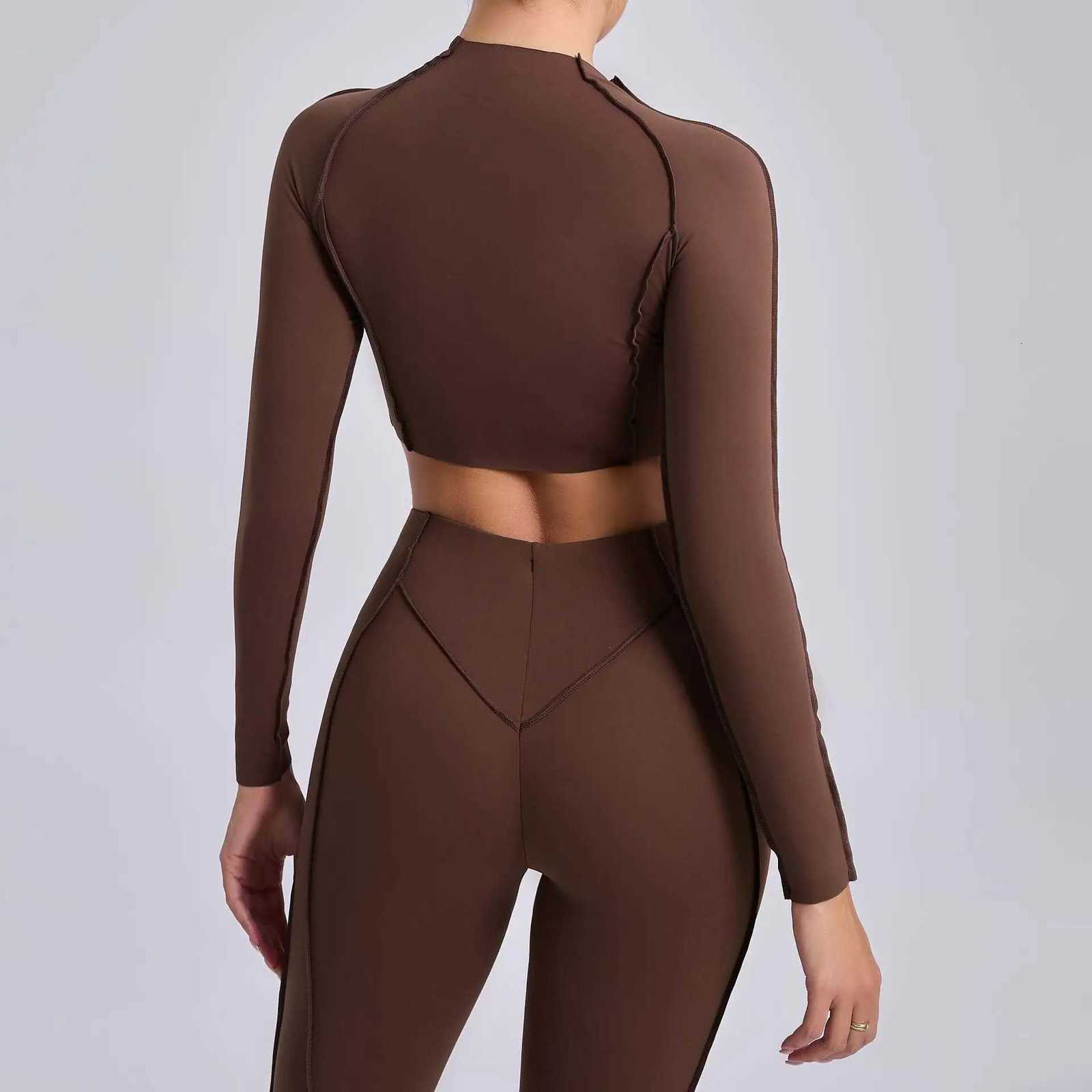 Seamless Yoga Shirts Sports Fitness Tight Quickdrying LongSleeved Yoga Tshirt Dance Running Workout Gym Sports Tops for WomenXJ251029