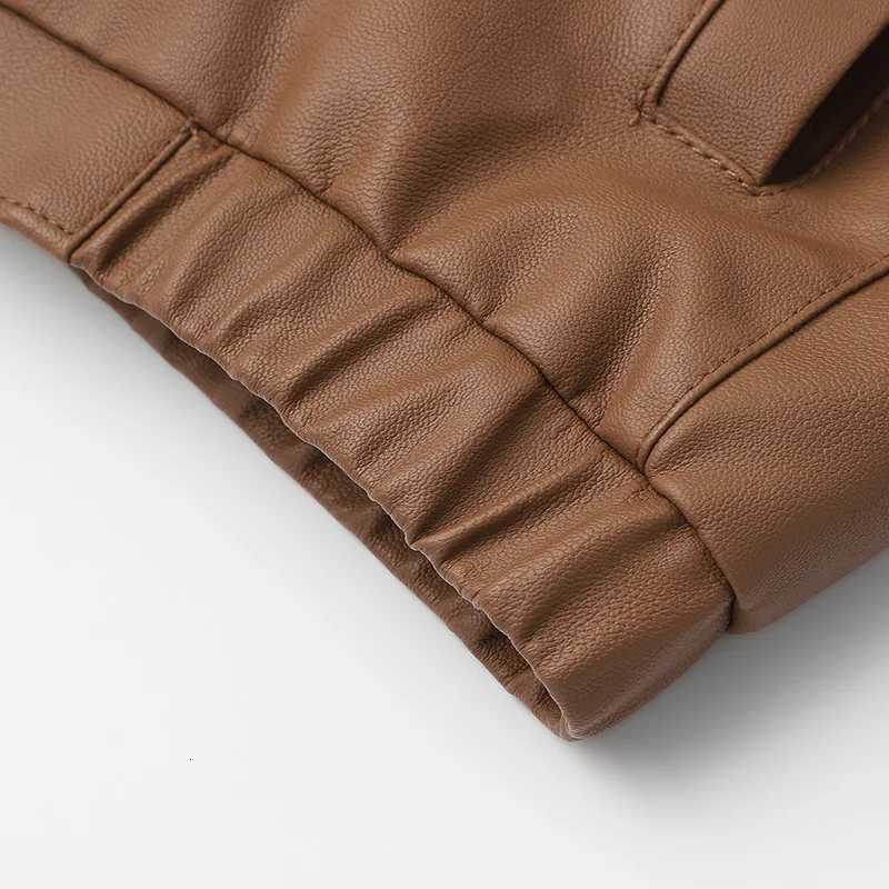 Mens Leather Jacket Handsome Slim Fit Hooded PU Leather Coat Autumn Winter Casual Male Motorcycle Leather CoatT251029