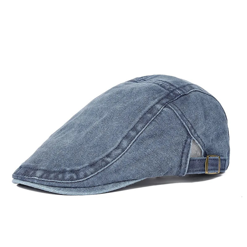Spring Cotton Solid sboy Caps Flat Peaked Cap Men and Women Painter Beret Hats 251029