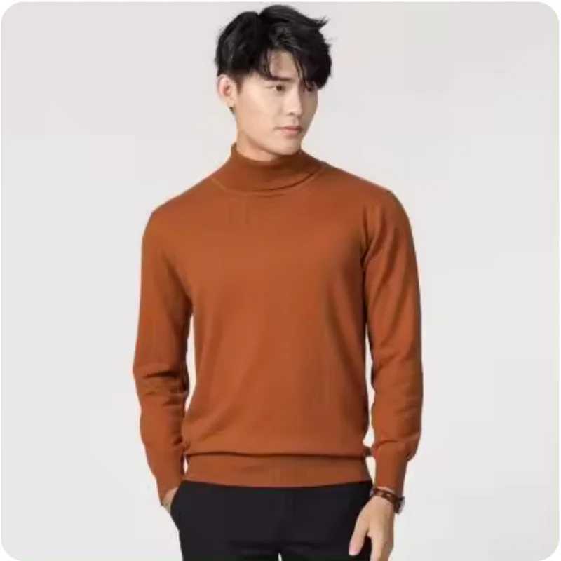 Cashmere turtleneck men sweater clothes for 2024autumn winter hombre pull homme hiver pullover men high neck sweaters J251029