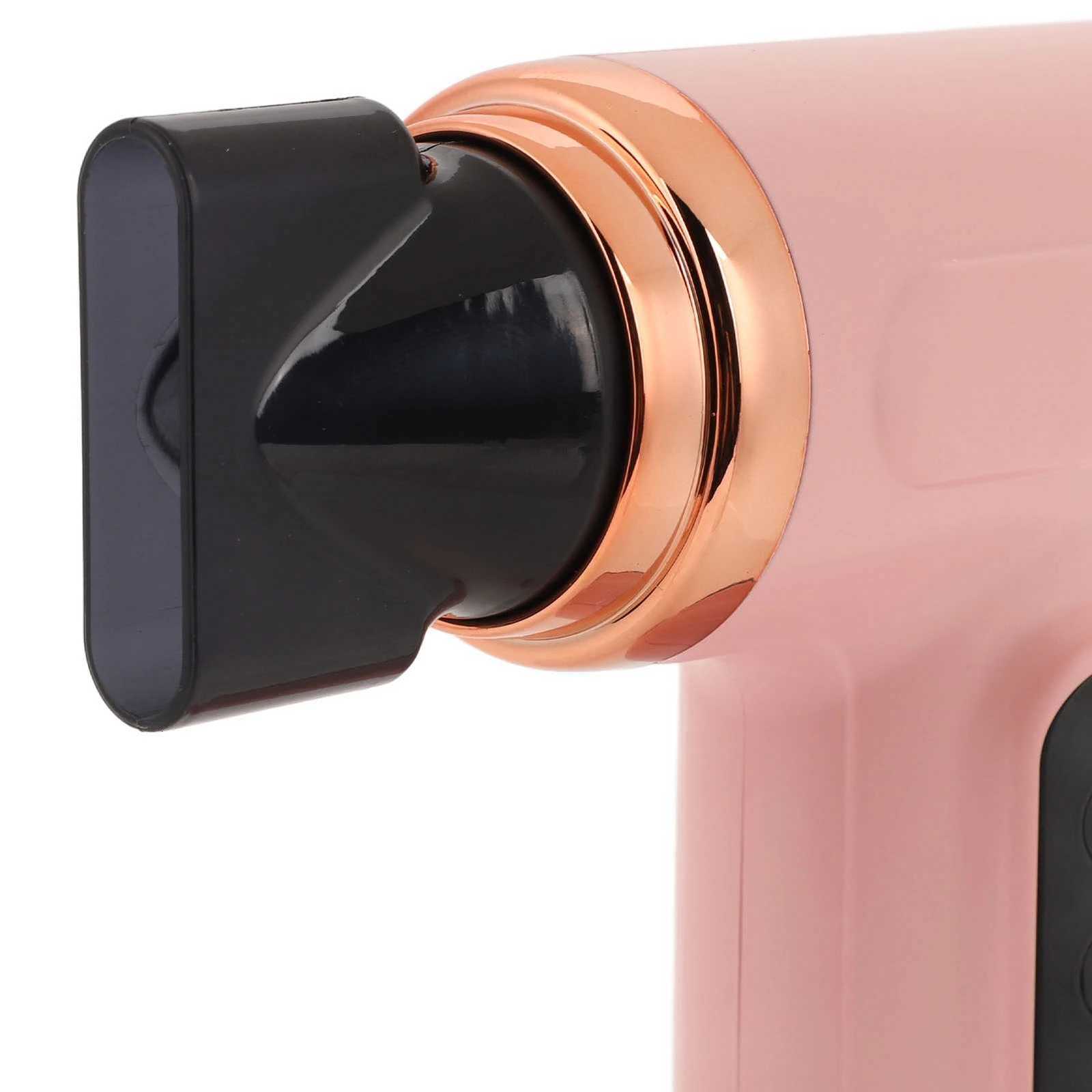 Hot and Cold Air Hair Dryer USB Rechargeable Ergonomic Grip Portable Hair Dryer 5000mAh Lightweight 200W for Dormitory W251029