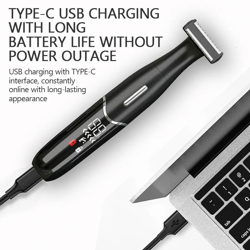 Intimate Areas Haircut Precision Shaver Men Bikini Line Sensitive Razor Balls Eggs Pubic Hair Shaving Trimmer Face Beard Clipper 251029