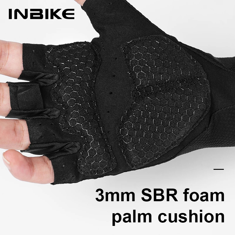INBIKE Cycling Gloves Half Finger Summer Men Women MTB Shockabsorption Mountain Bike Sports Accessories 251013