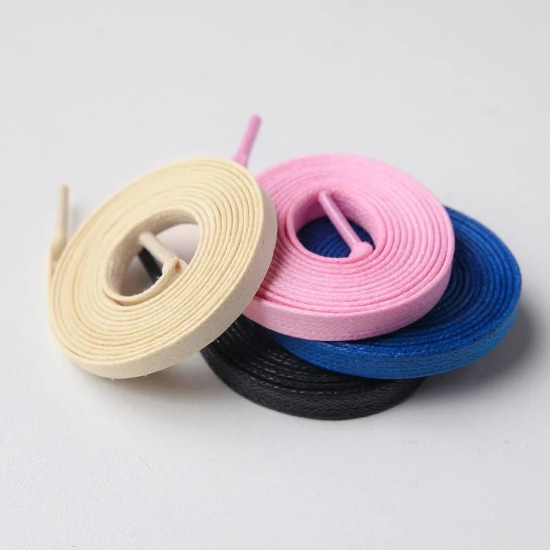 High Quality Flat Cotton Shoelaces For Sneakers Sport Casual Basketball Shoes Laces Beige Black White Shoestrings Dropship 251029