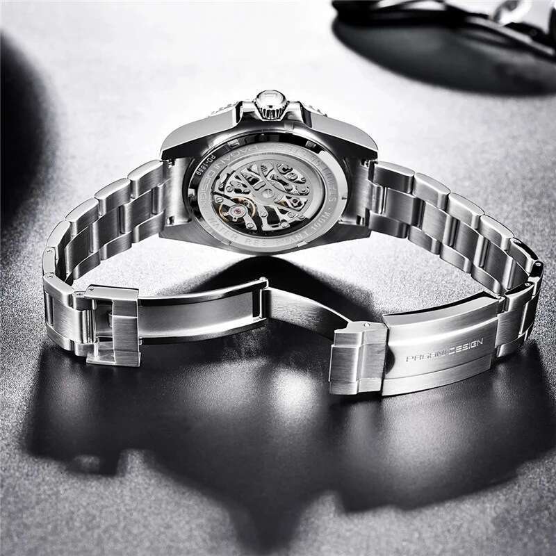 PAGANI DESIGN Skeleton Dial Elegant Mechanical Cool Stylish Men's Wristwatch PD-1659
