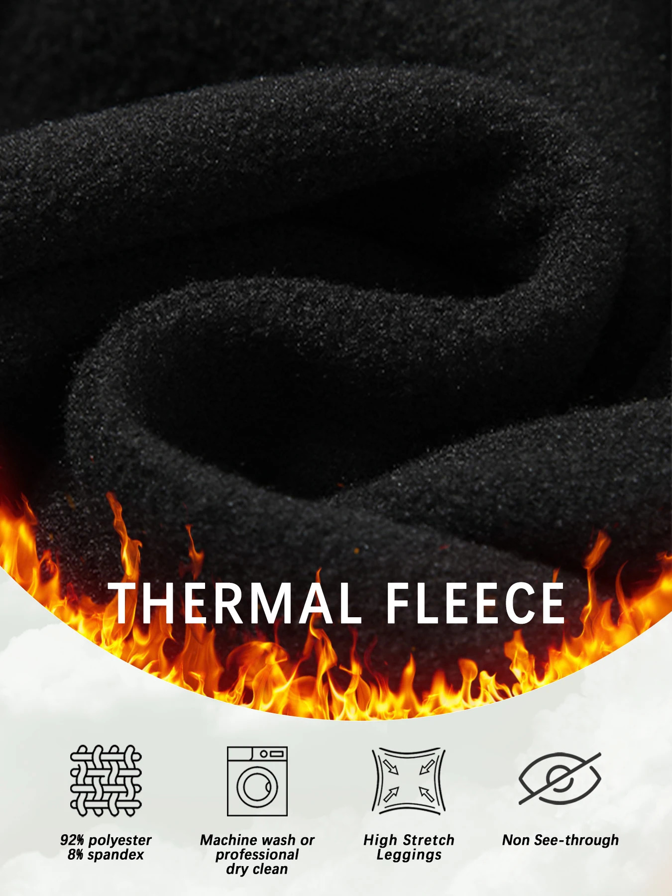 Plus Size Thermal running leggings with fleece interior for women Low Rise n provides warmth and comfort winter 251029