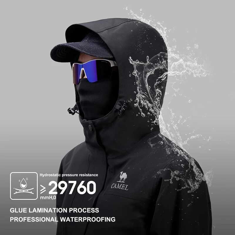 GOLDEN CAMEL Hiking Jackets for Women Men Threeinone Windproof Waterproof Fleece Jacket Winter Mountaineering Coats Clothing J251029
