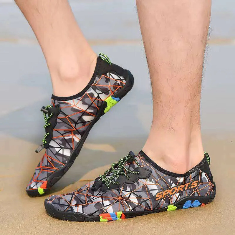 Outdoor Unisex Anti-Slip Water Sport Barefoot Shoes - Breathable Aqua Beach Quick-Dry Wading Shoes Lightweight Comfortable