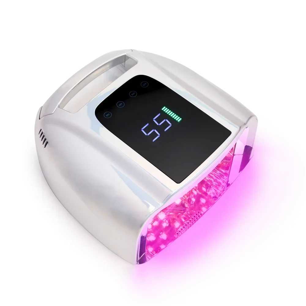15600mAh Rechargeable Nail Lamp 96W Red Light Nail Polish Dryer Machine Manicure Light Cordless Nail UV LED Lamp J251115