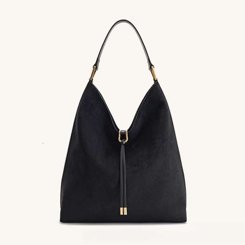 Genuine Hobo Tote Bag For Women Capacity With Golden Adjustable Strap Drawstring Closure, Brown