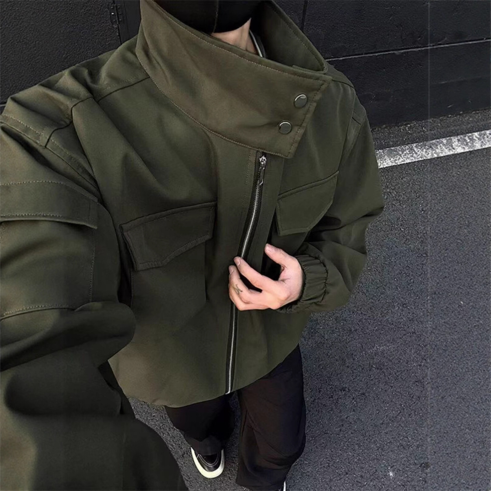 American Style Oversized High-end Cool Workwear Jacket For Men Designer Jacket Spring And Autumn Couples Trendy Brand Niche Plus Size Coat