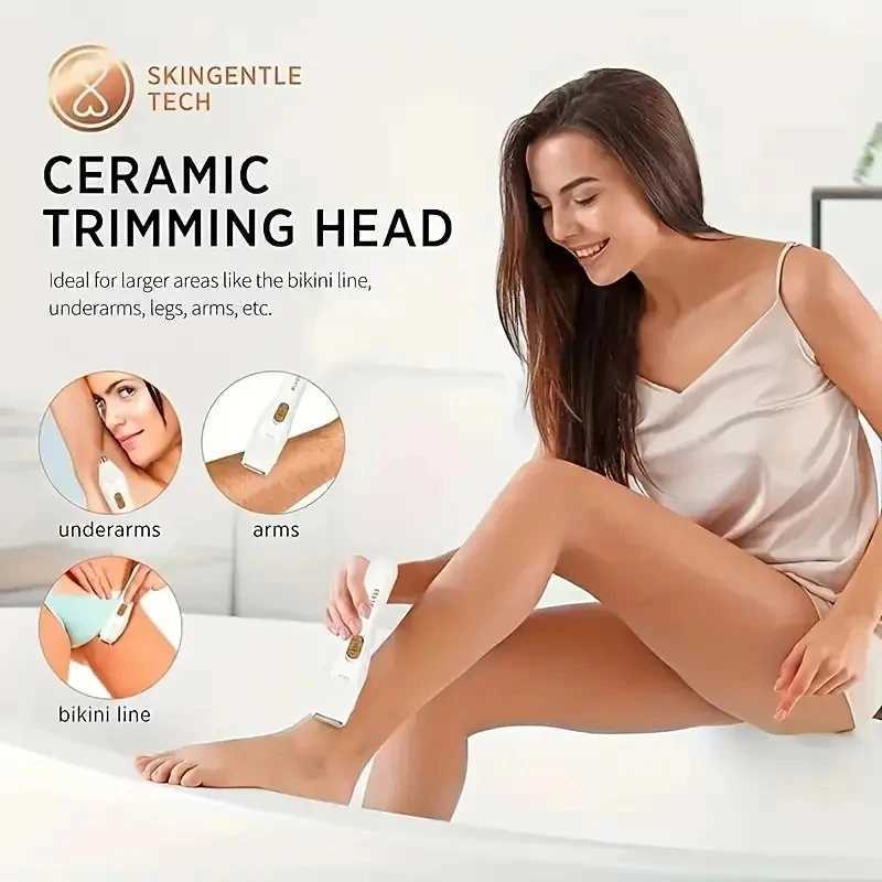 Electric Shaver for Women Female Razor Bikini Trimmer Facial Shavers for Ladies Body Underarms Legs Portable Painless Epilator J251117