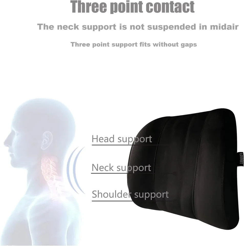 Memory Foam Car Neck Pillow With Washable Pillow Case Provides Comfortable Neck Support For Driving And Traveling 251029