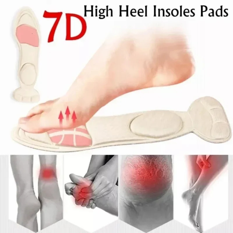 24pcs High Heel Memory Foam Insole Pad Inserts Heel Post Back Breathable Antislip for Women Shoe Arch Support Insoles 251029