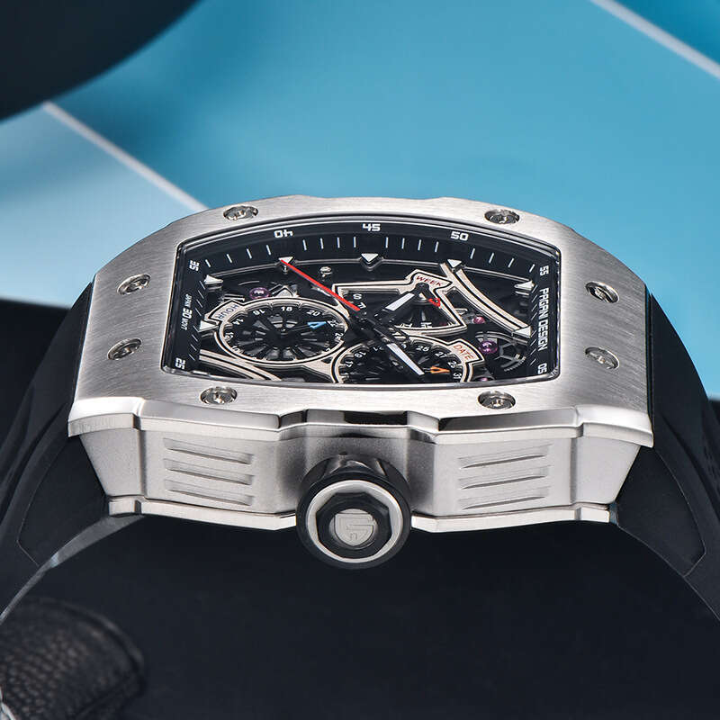 PAGANI DESIGN Men's Watch Multifunctional Calendar 24-Hour Indicator Quartz PD-YS012