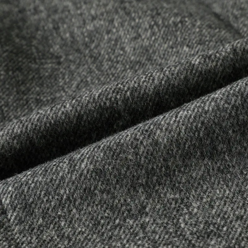 Men Elegant Tweed Blazer Beige Coffee Gray Sheep Wool Suit Jackets Male Business Casual Office Outfits Winter Autumn Attire 251028