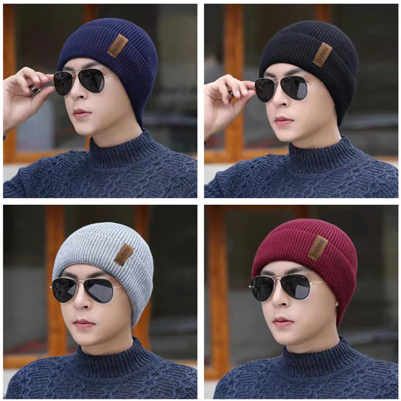 Unisex Winter Hat Add Fleece Warm Cap Stylish Soft Beanie For Men Women Outdoor Thicken Ski Sports Knitted 251013