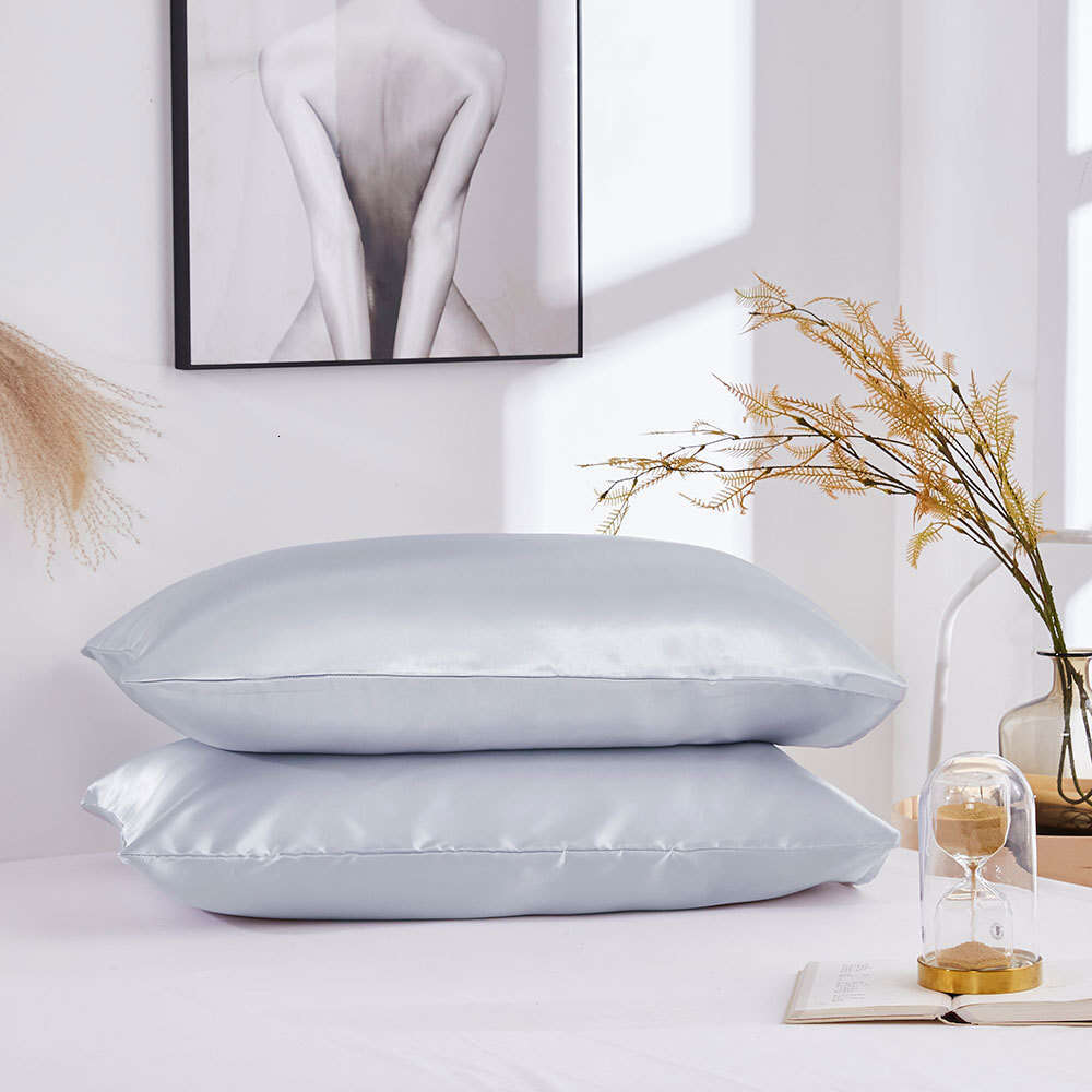 Home Goods Faux Silk Double Pillowcases Lightweight, smooth, and moisture-absorbing