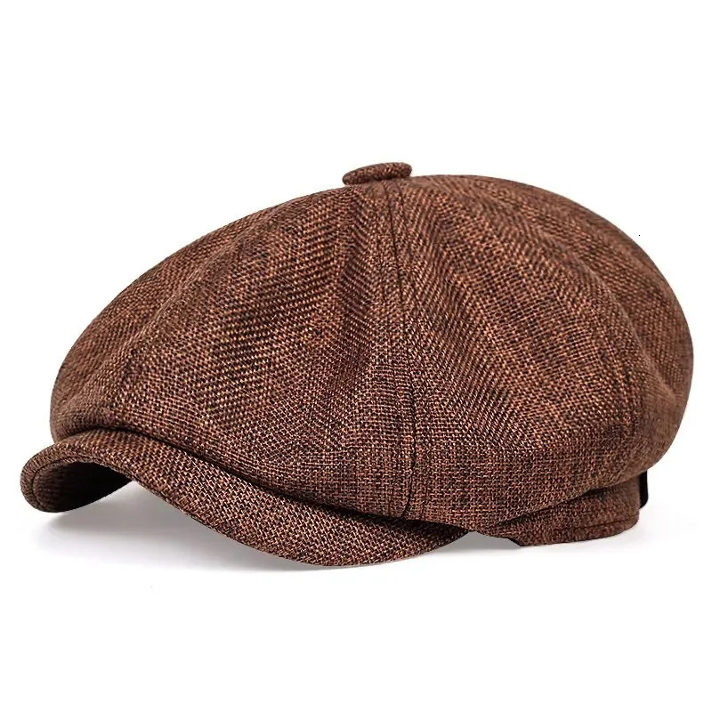 Fashion sboy Cap Mens Twill Cotton Hat 8 Panel Baker Caps Retro Gatsby Hats Casual Beret for painter hat 251013