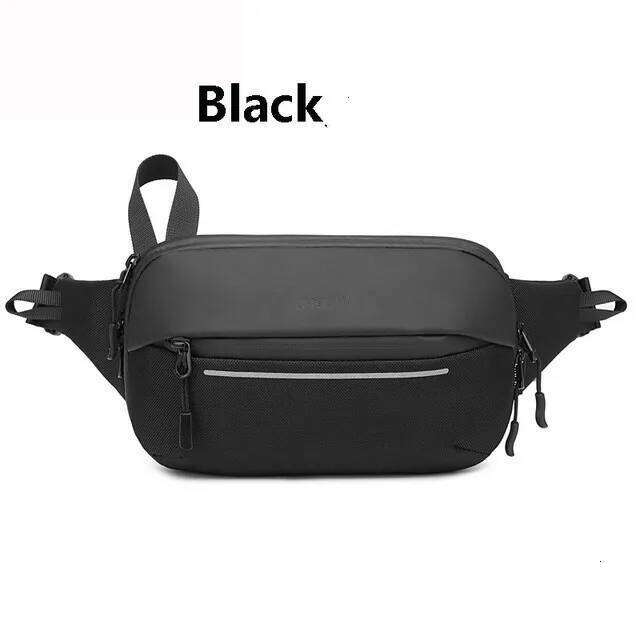 Shoulder Men Multifunction Expandable Waterproof Travel Crossbody Sling Messenger Pack Chest Bag For Male