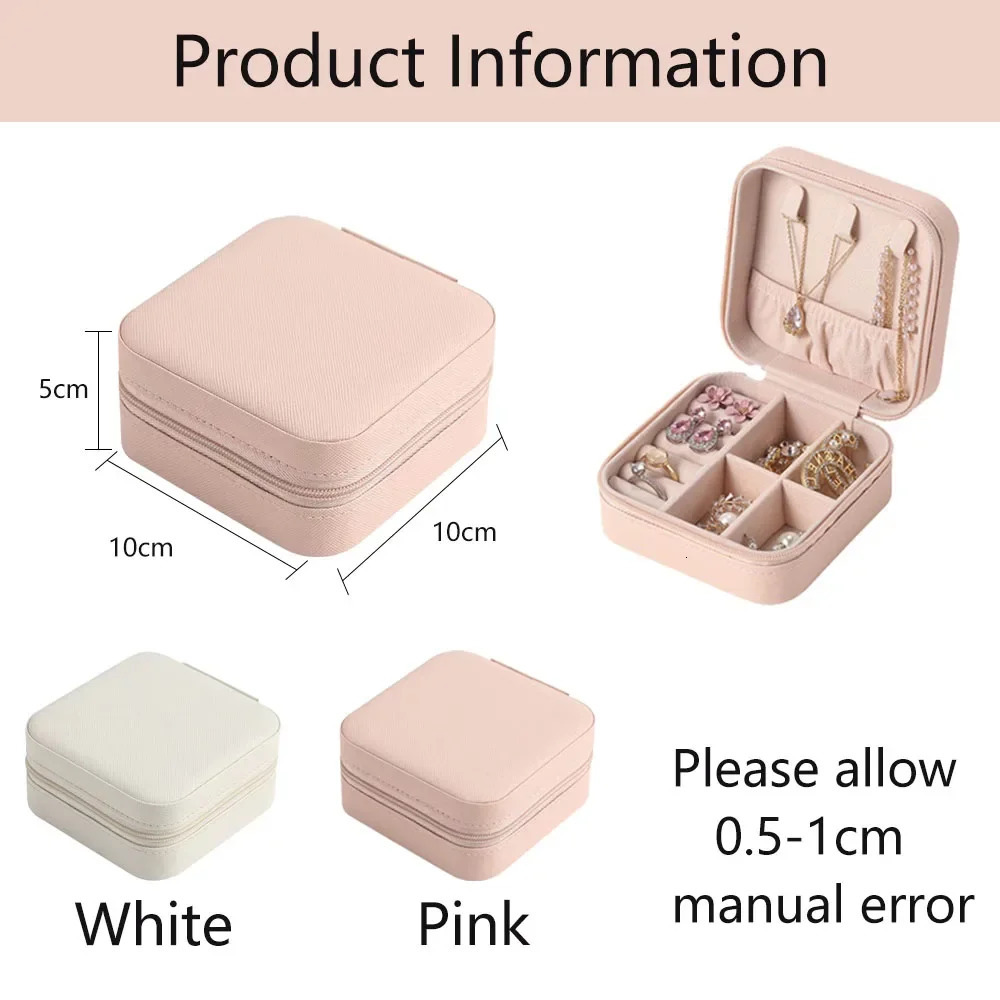 Jewelry Box Bridesmaids Proposal Portable Organizer Storage Boxes Girl Travel Case 251013