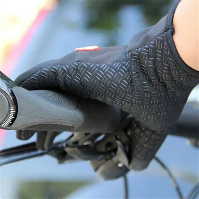 Mens Cycling Gloves Winter Touchscreen Warm Women Bicycle Gym Outdoor Driving Motorcycle Waterproof Thermal NonSlip Gloves J251029