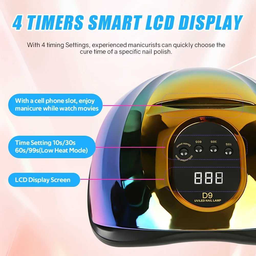 57 LEDs Nail Drying Lamp UV LED Lamp for nails 114W Nail Dryer with 4 Timer Settings Manicure Lamp UV Light Cabin Nail Tools J251117