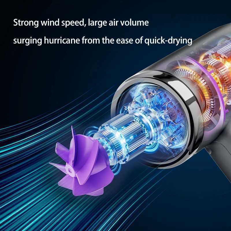 Hot Selling HighPower Ion Hair Dryer With Wireless Charging Hand Dryer Home Hotels Portable Professional Hair Dryer W251029