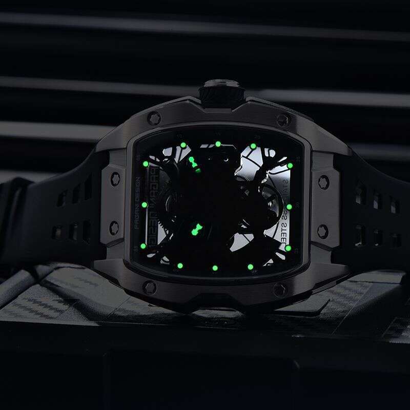 PAGANI DESIGN New Fluorine Rubber Strap 50M Fully Automatic Men's Mechanical Watch PD-YS018