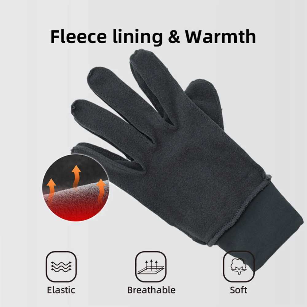 YKYWBIKE Winter Cycling Gloves Men Women Touch Screen Padded Bike Glove Water Resistant Windproof Warm AntiSlip Elastic Running J251029