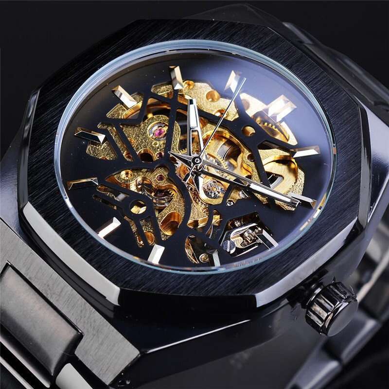 Skeleton Fashion Casual Style Men's Automatic Mechanical Watch