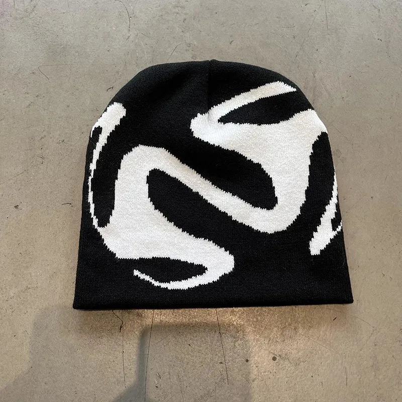 Women Hat Knitting Beanies Goth Tooth Caps Men Y2k Streetwear Winter Fashion Pullover Kpop Harajuku Vintage Warm Hip Hop Unisex 251029