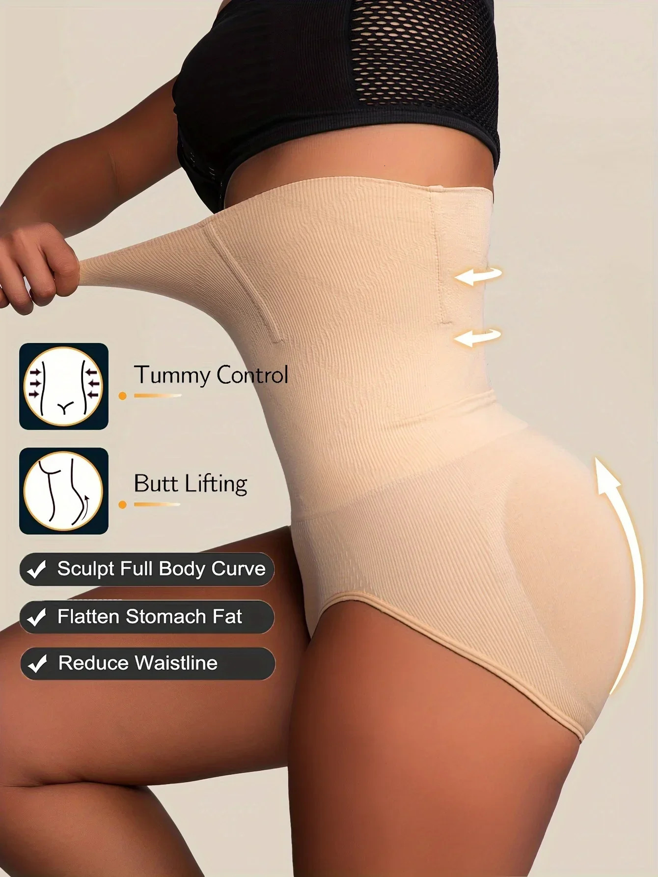 Slimming Shapewear for Women Tummy Control High Waist Trainer with Butt Enhancer 251029