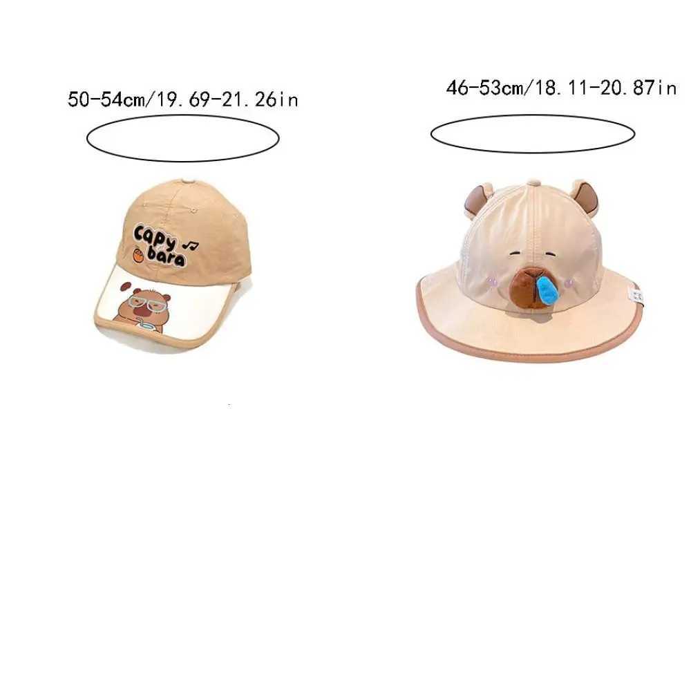 Sweet Kawaii Capybara Baseball Hat Cartoon Sunshade Summer Sunhat Fishmen Hat AntiUV Childrens Peaked Cap Boysgirls251028