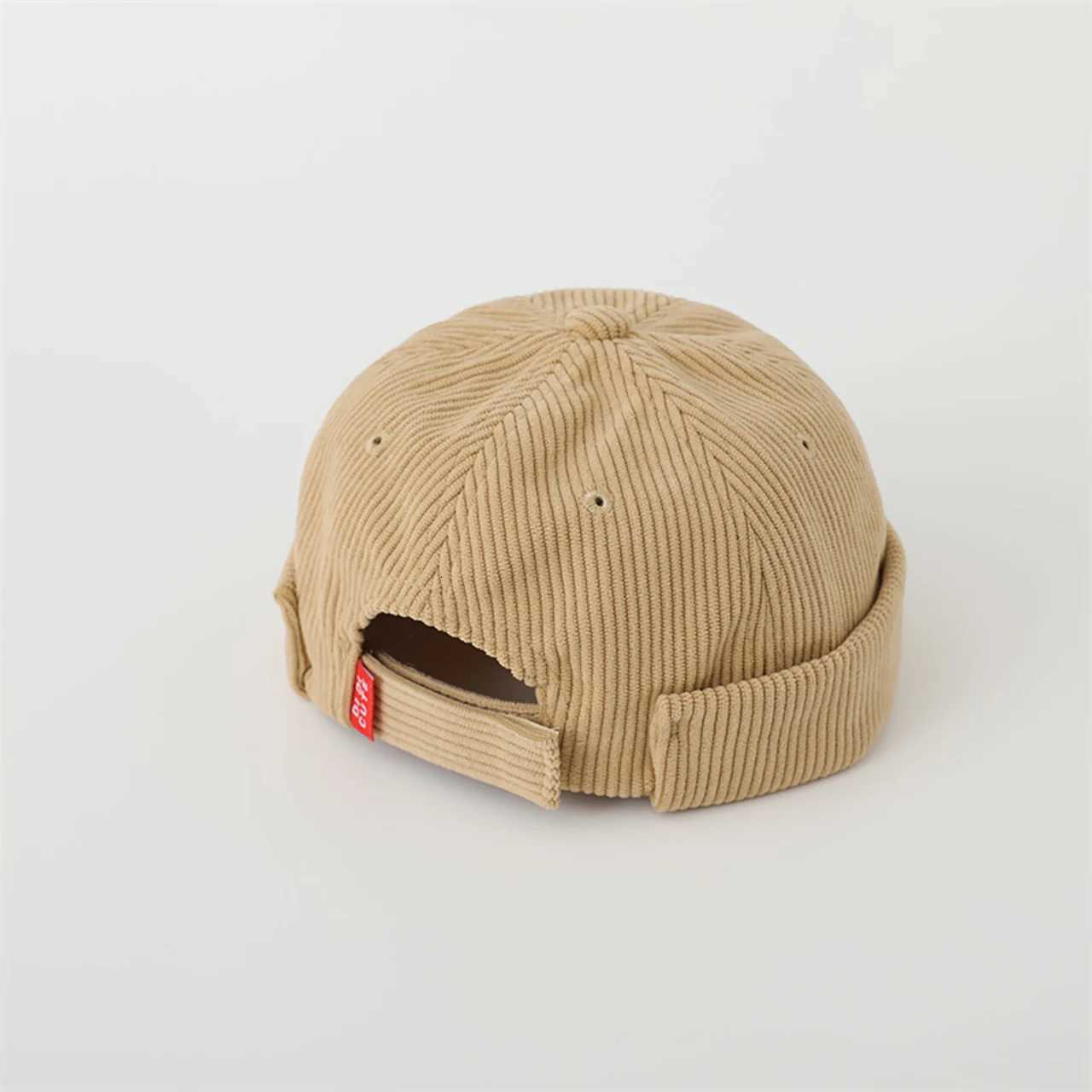 Baby Autumn Corduroy Docker Cap Letter Embroidery Dome Melon Cap Fashion Children Beanie Bonnet Hiphop Kids Brimless Hat 26Year251028