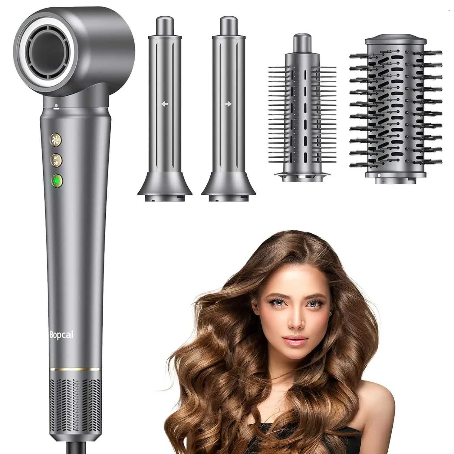 5 in Hair DryerMulti Styling ToolStraightener 32mm Curling 300 Million Negative Ions Hair Care 3 Mins Quick Drying Gifts W251029