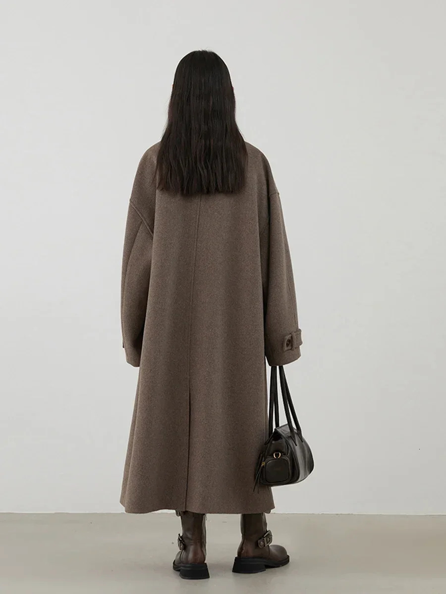 CHIC VEN Women Woolen Coats Fashion Retro n Button Loose Long Overcoat Korean Female Clothing Autumn Winter 251028