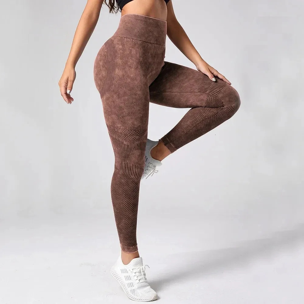 Women Leggings Washing Yoga pants Bubble Butt Push Up Fitness Legging High Waist Scrunch Tight Mujer Gym Seamless Legging 251029