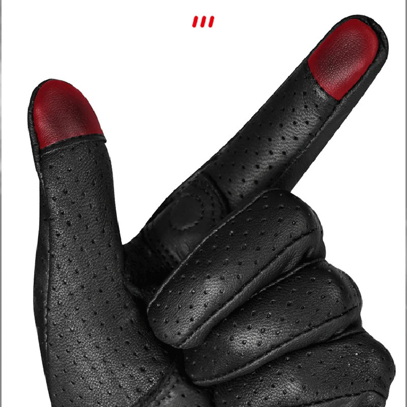 Summer Motorcycle Breathable Gloves Men Women Moto Leather Carbon Cycling Winter Motorbike Motorcross Motor Full Finger 251013