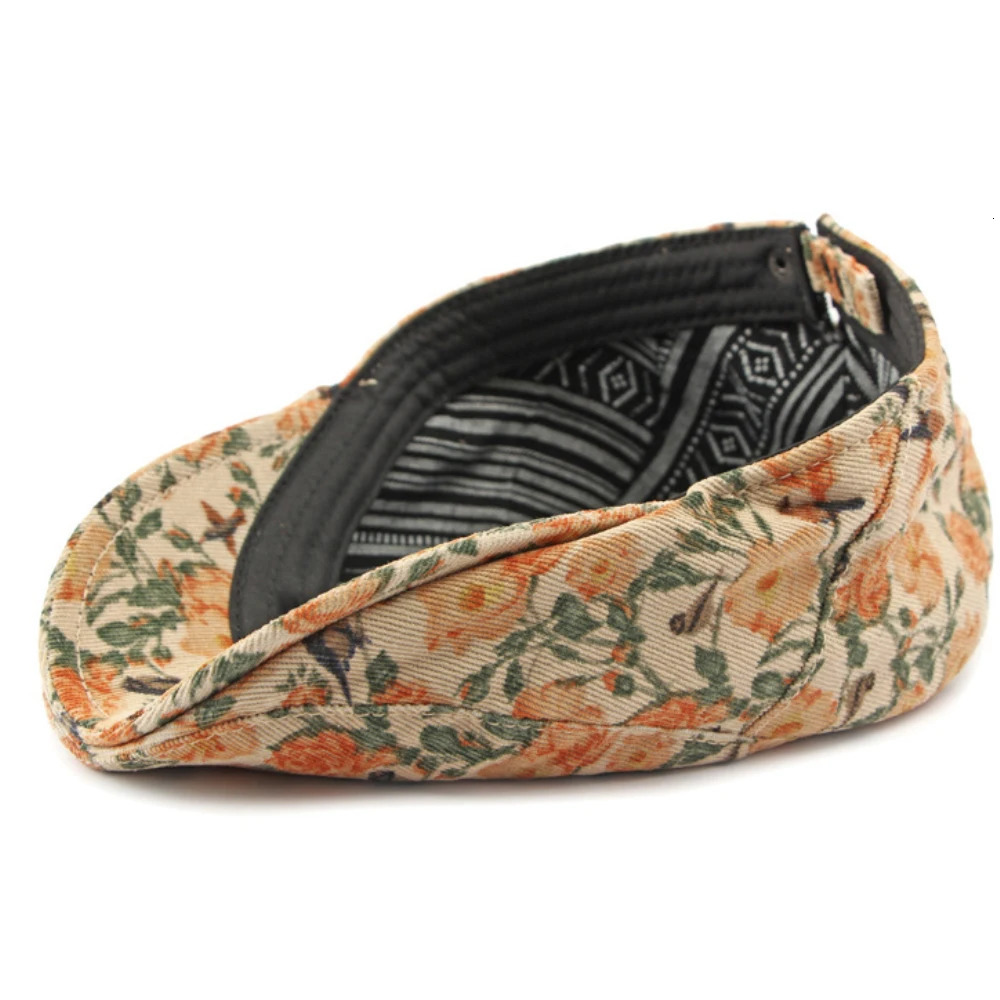 HT4405 Autumn Winter Hat Caps for Men Women Retro Floral Artist Painter Beret Adjustable Ivy Flat Cap Male Female 251013