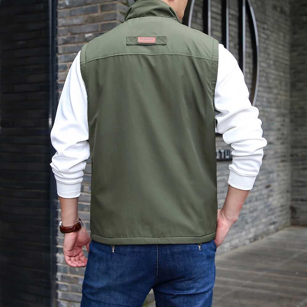 Spring Autumn Outdoor Sports Leisure Sleeveless Vest High quality Multi functional Fashion Windproof Breathable Windproof Vest W251029