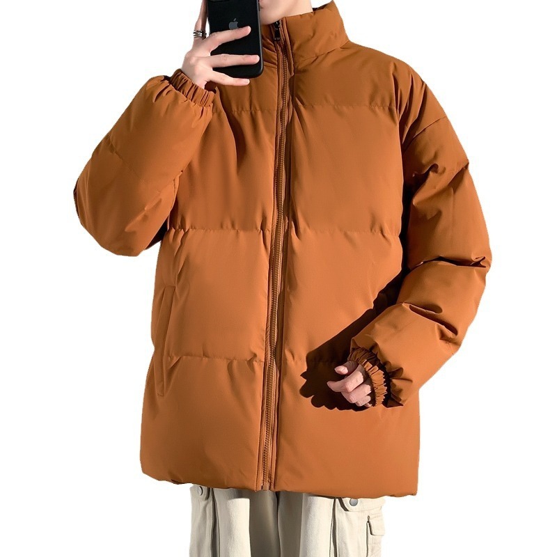 2025 New Winter Cotton Jacket Couple Unisex Loose Stand Designer Jacket Collar Trendy Brand Cotton Coat Plus Size Outerwear Puffer Jacket