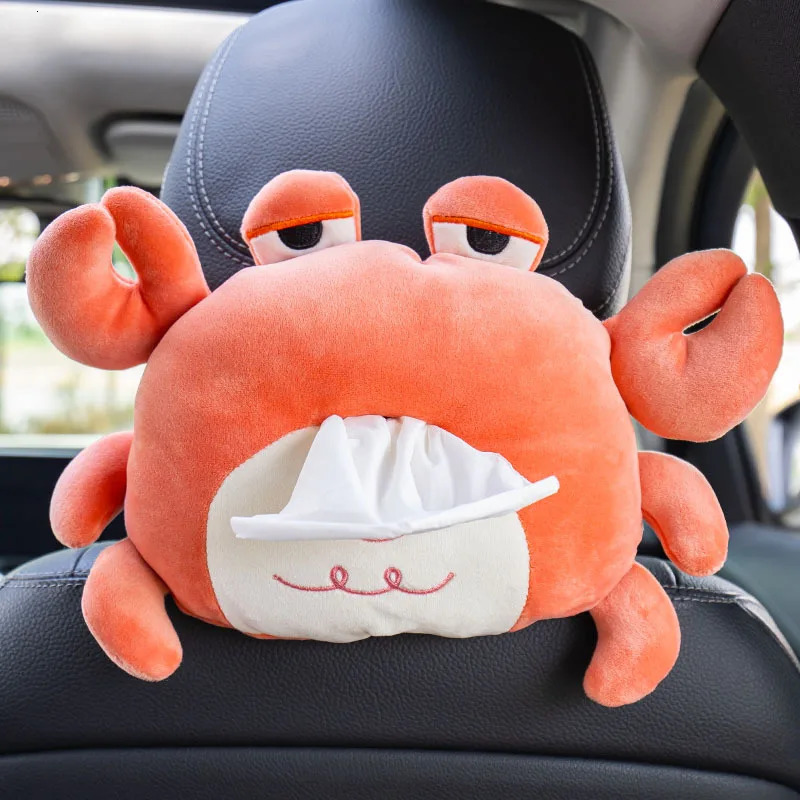 Cute Lion Cartoon Tissue Box Female Plush Decoration Items Home Car Cardboard Box Paper Towel Holder 251029