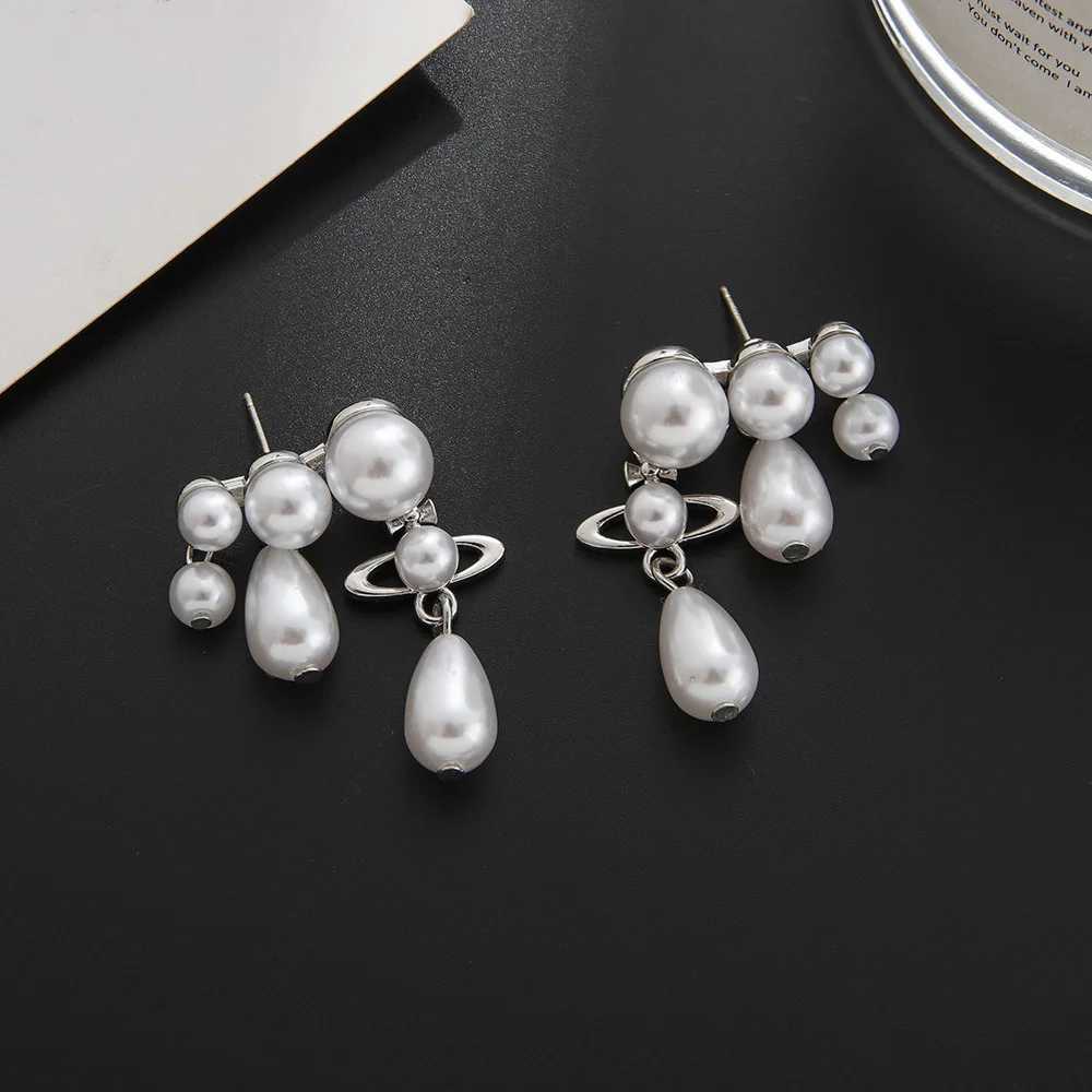 Elegant Earrings for Woman Fashion Jewelry Imitation pearls Stud Earrings Creative Versatile Ear Studs aretes GiftW251029