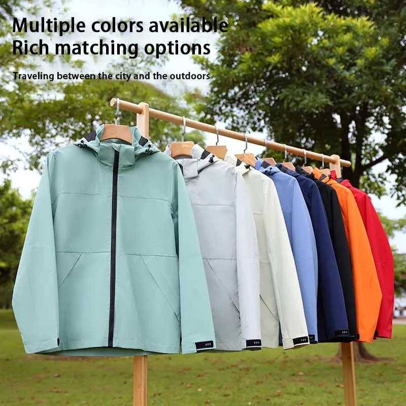 Hiking Jackets Men Waterproof Single Jacket Women Mesh Lining Inside Breathable Outdoor Camping Fishing Clothing Couple Jacket J251029