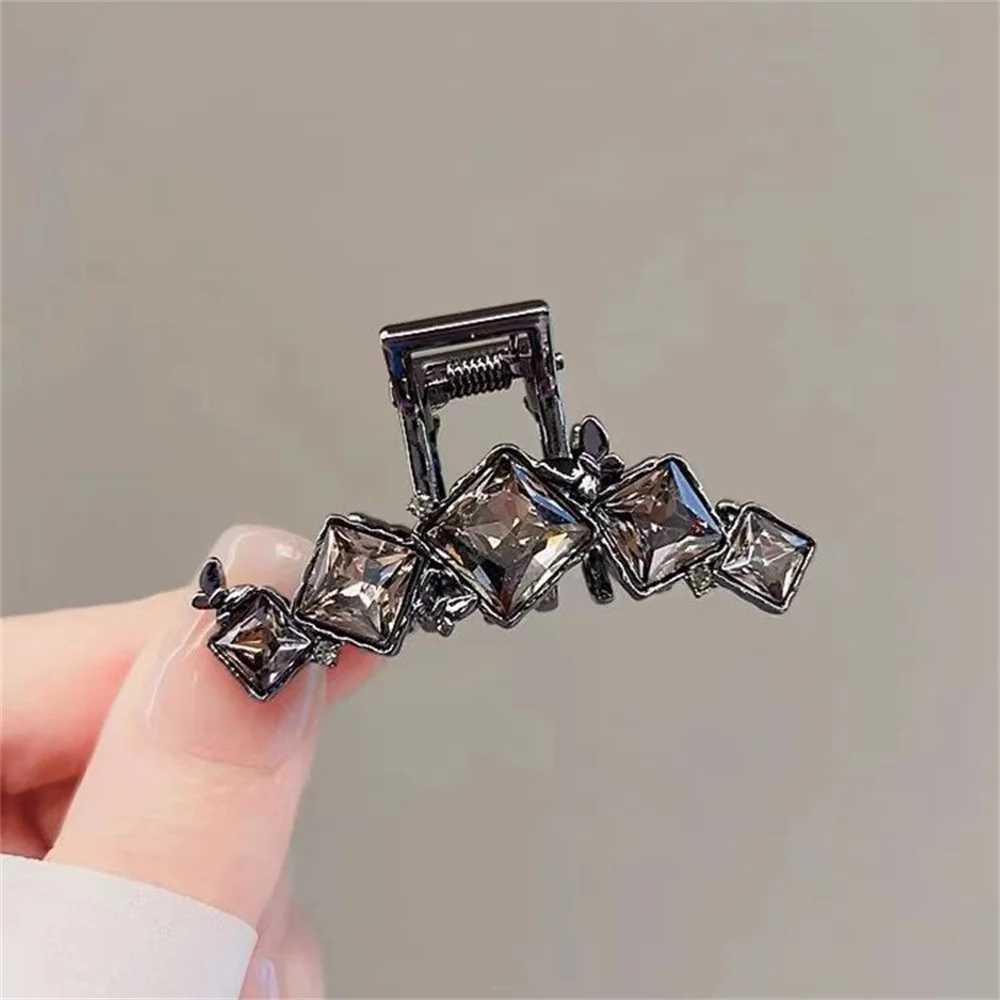 Rhinestone Hair Claw Square Sweet Cool Girls Party Punk Hair Clip Crab For Women Fashion Hair AccessoriesW251028